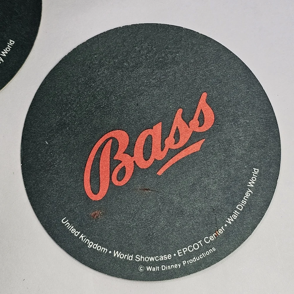 5 Epcot Rose & Crown 1982-1986 Beer‎ Coasters Beermat Beer Mat UK Disney